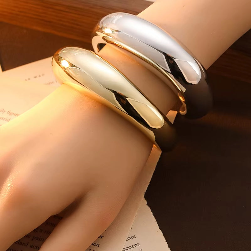 Pulseras irregulares de moda para mujer, brazalete de plástico con personalidad , joyería de moda.