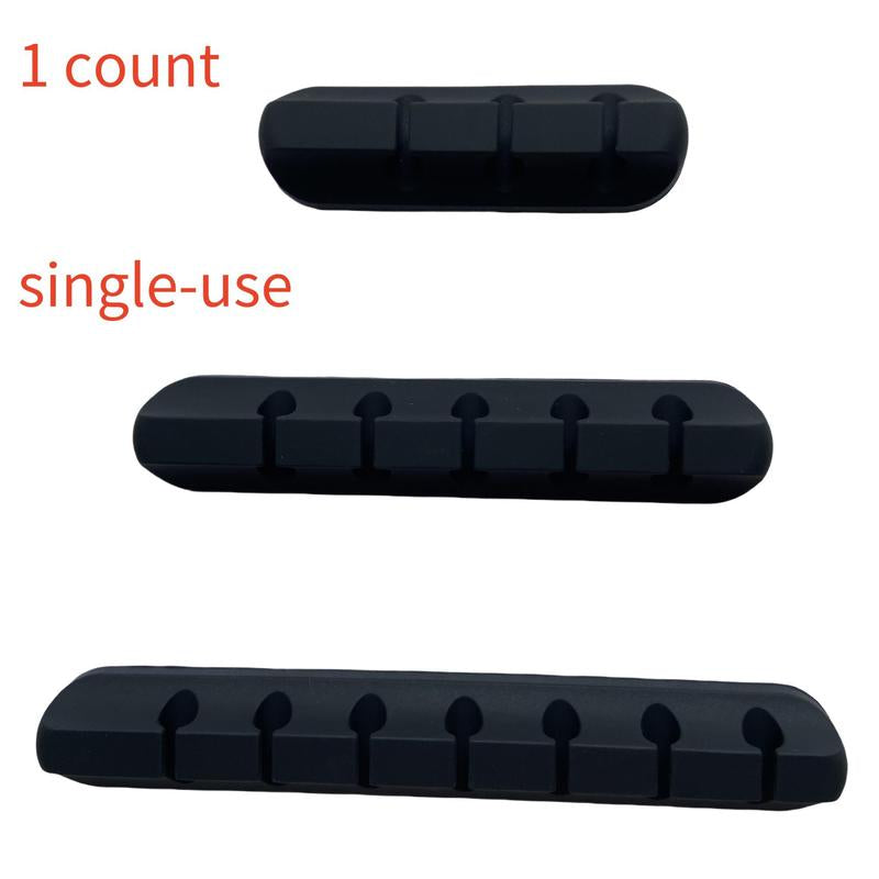 Desktop Cable Management Holder, 1 Set Silicone Cable Organizer, Cable Management Clip, Desk Organizer for Home Office, Office Accessories